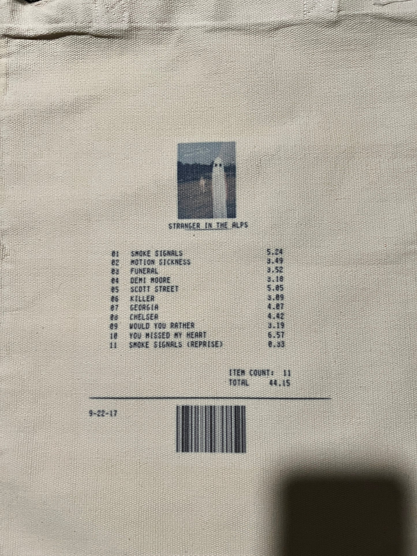 Stranger in the Alps Receipt Totebag