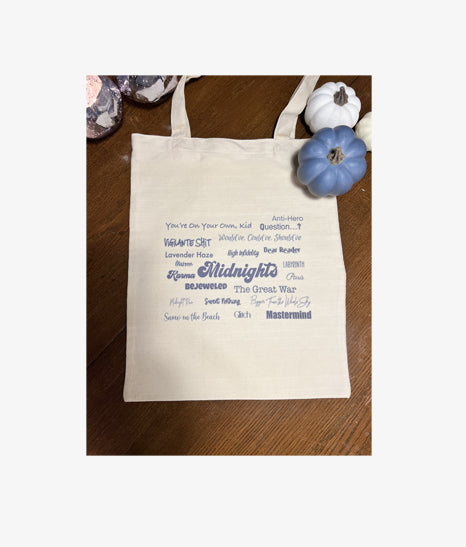 Midnight Song Title Totebag