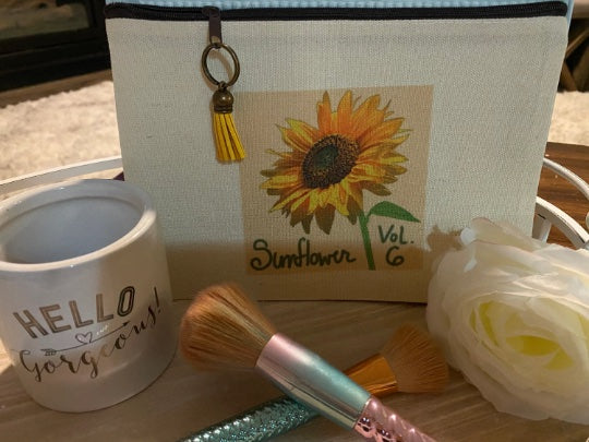 Sunflower Makeup Bag