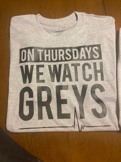 On Thursdays We Watch Grey’s Tshirt