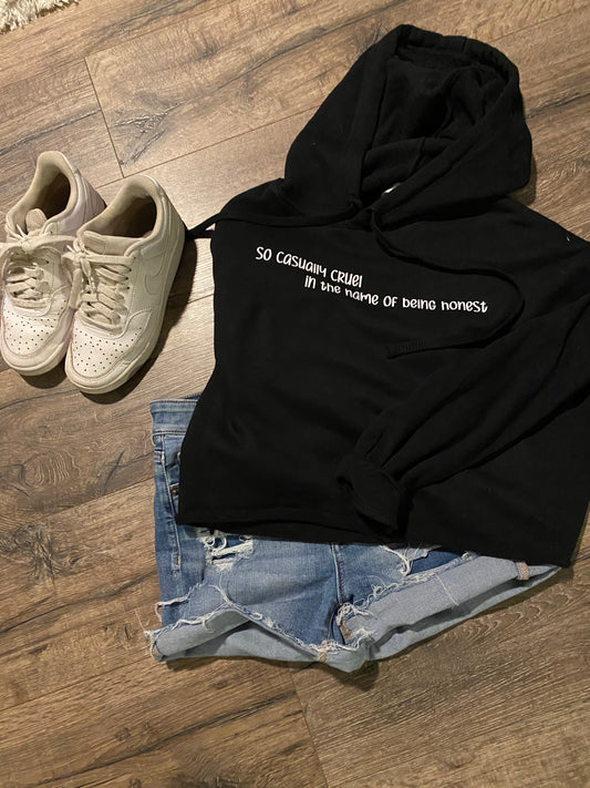 So Casually Cruel Cropped Hoodie