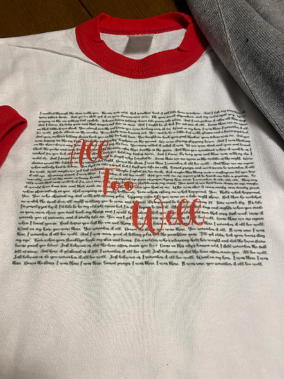 All Too Well Lyric Ringer Tee