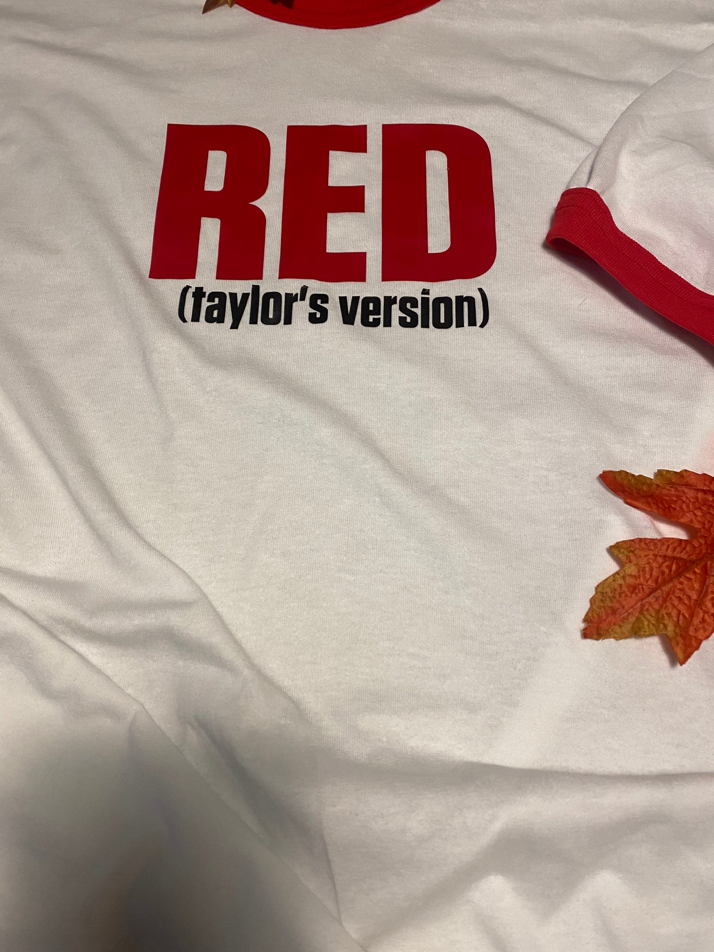 Red Taylors Version Ringer Tshirt