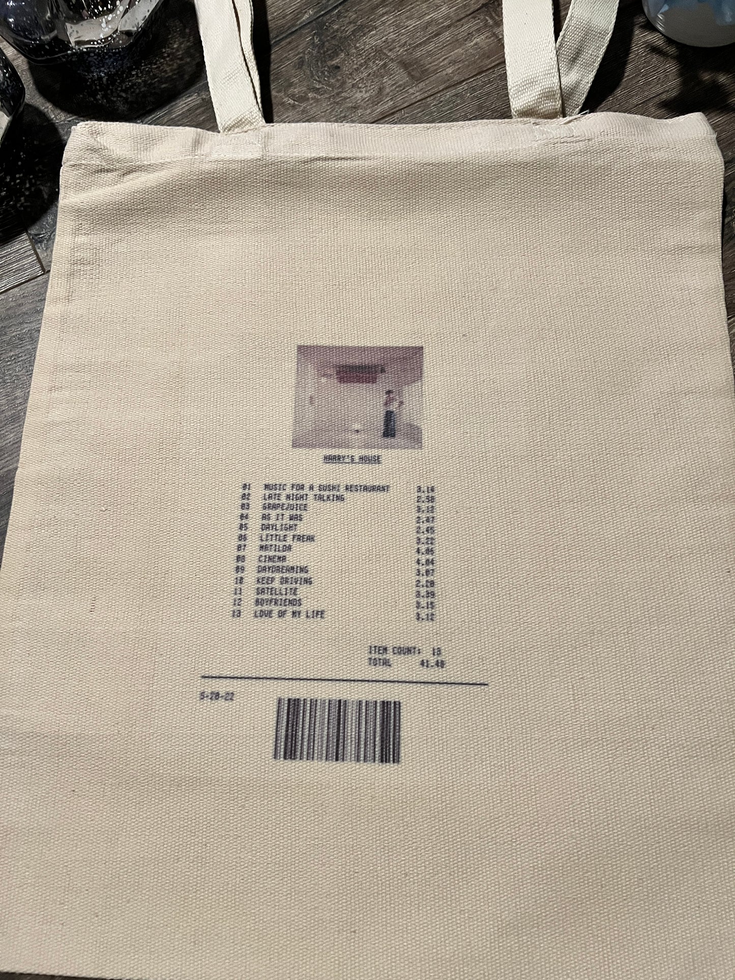 Harry’s House Receipt Totebag