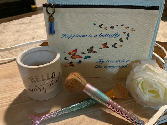 Happiness is a Butterfly Makeup bag