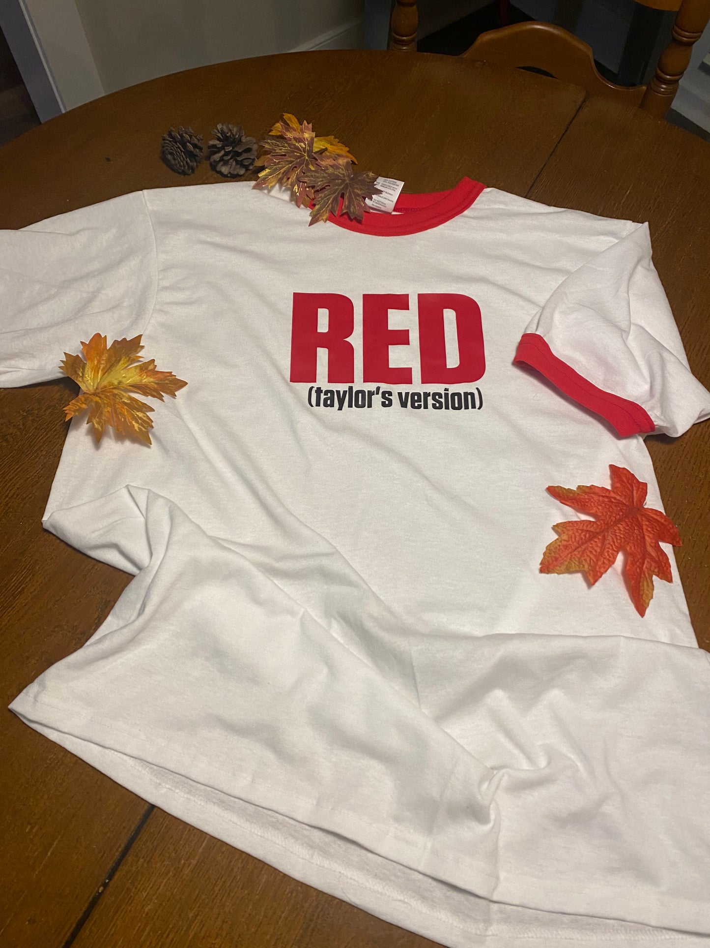 Red Taylors Version Ringer Tshirt