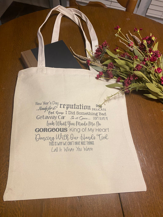 Reputation Songs Totebag