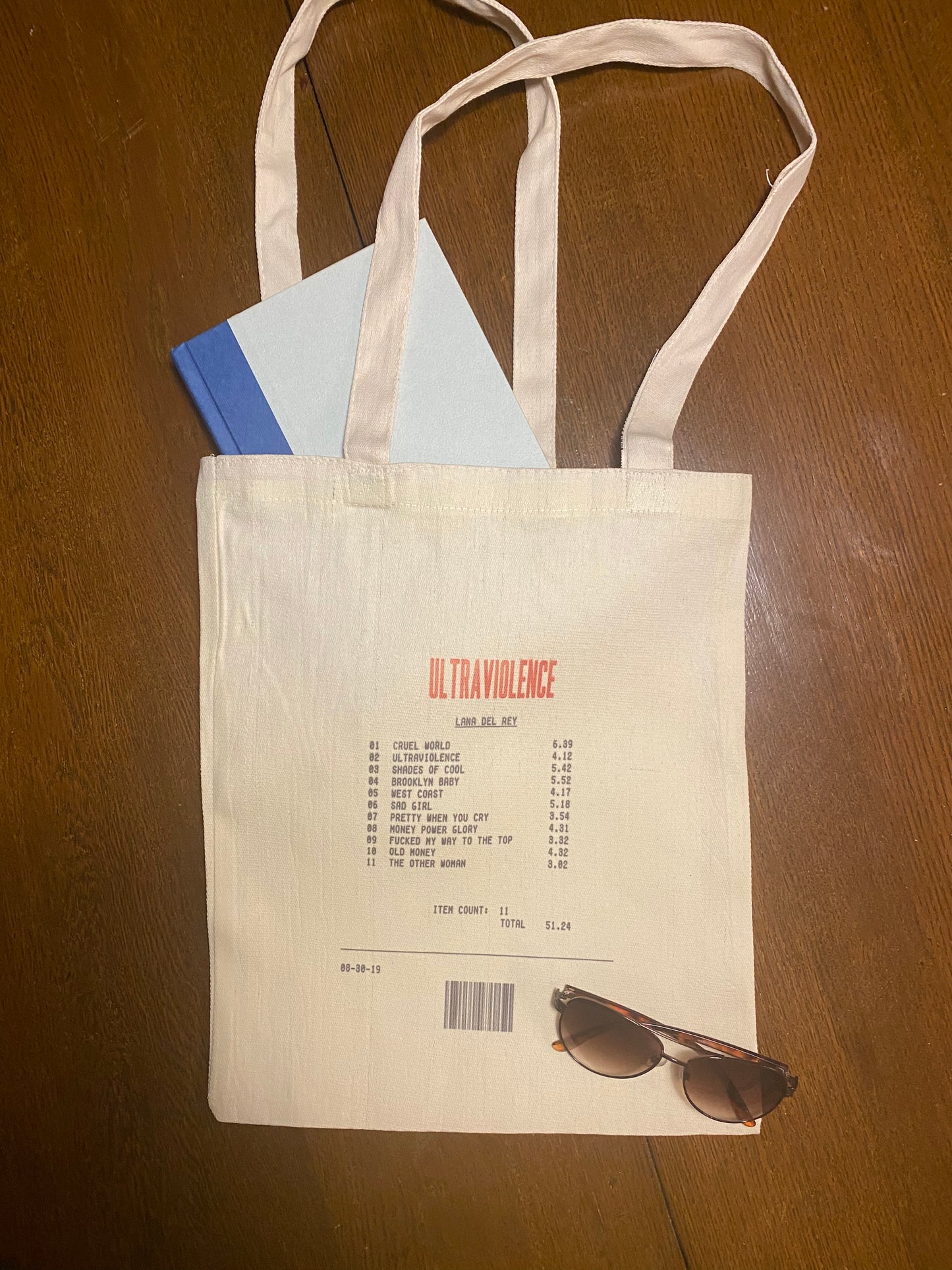 Ultraviolence Receipt Totebag