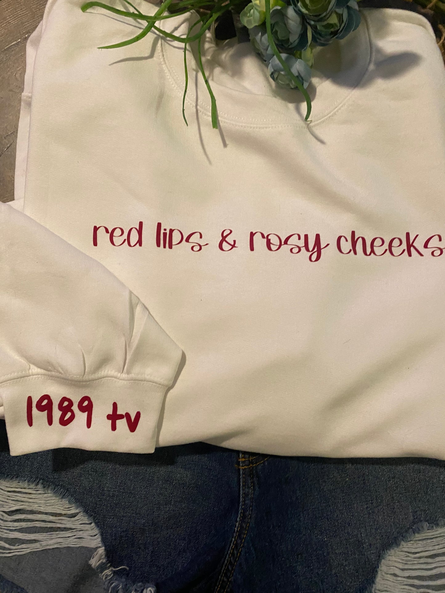 Red Lips & Rosy Cheeks Sweatshirt