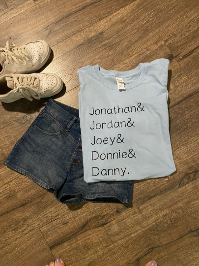 NKOTB Name Tshirt